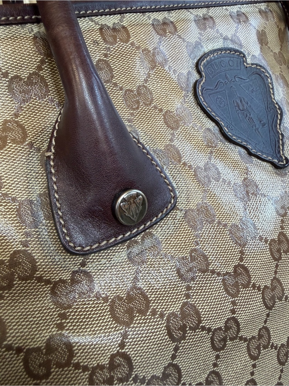 Gucci GG Crystal Coated Hysteria Crest Monogram Tote Bag. Comes with COA - Picture 15 of 17